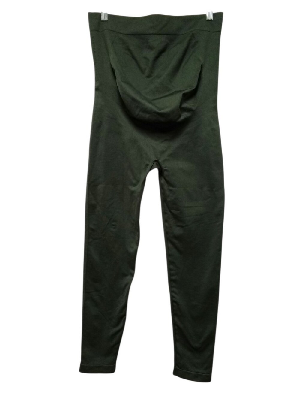 BLANQI Everyday Maternity Leggings Womens XL Dark Olive Green Over Belly